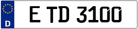 Trailer License Plate